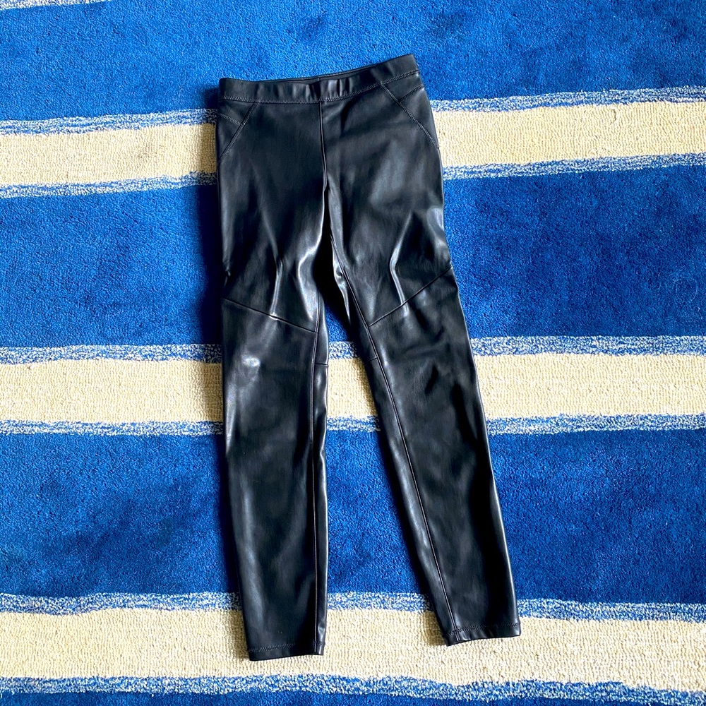Free people faux leather leggings size 25